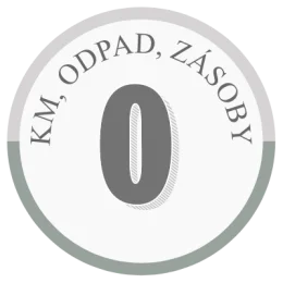 0 km, odpad, zásoby